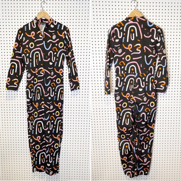 *RARE* like new Nooworks Devo Suit (long sleeve jumpsuit) in Candy, S - Picture 4 of 10